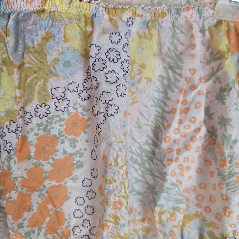 Victoria Secret Sexy Sleepwear One Piece Floral Lace Romper Strapless Sz Small - Picture 4 of 11